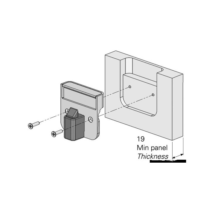 DESSIN FERMETURE AU RAS POUR PORTES ET TIROIRS