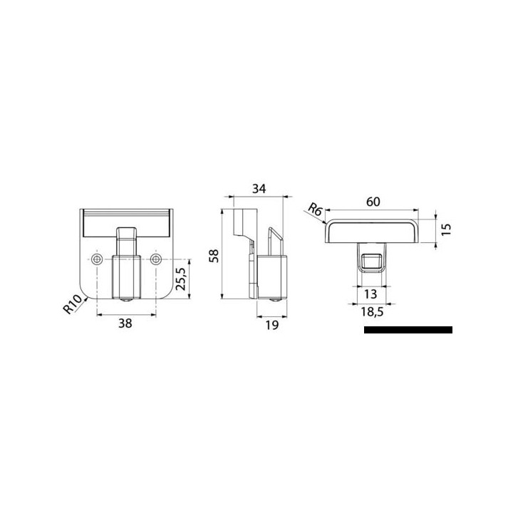 SCHEMA FERMETURE AU RAS POUR PORTES ET TIROIRS