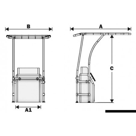 SCHEMA  T-TOP PROFESSIONNEL ALUMINIUM