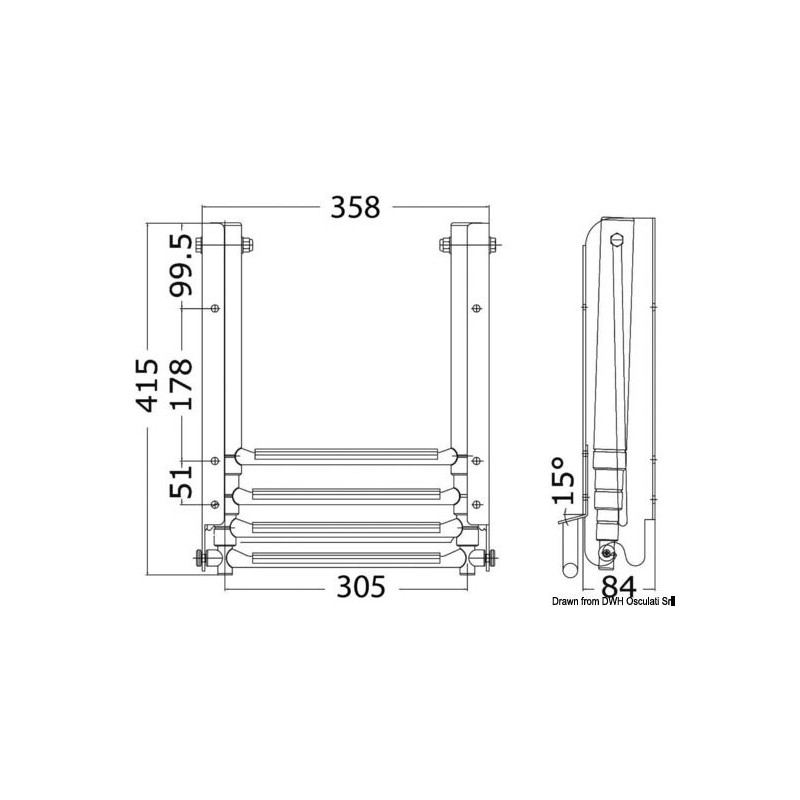  ECHELLE SOUS PLATEFORME COULISSANTE BIG SCHEMA