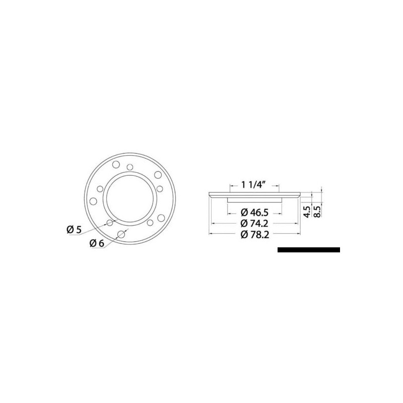 BRIDE POUR SONDES DE NIVEAU DESSIN