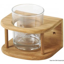  PORTE-VERRE MURAL EN TECK