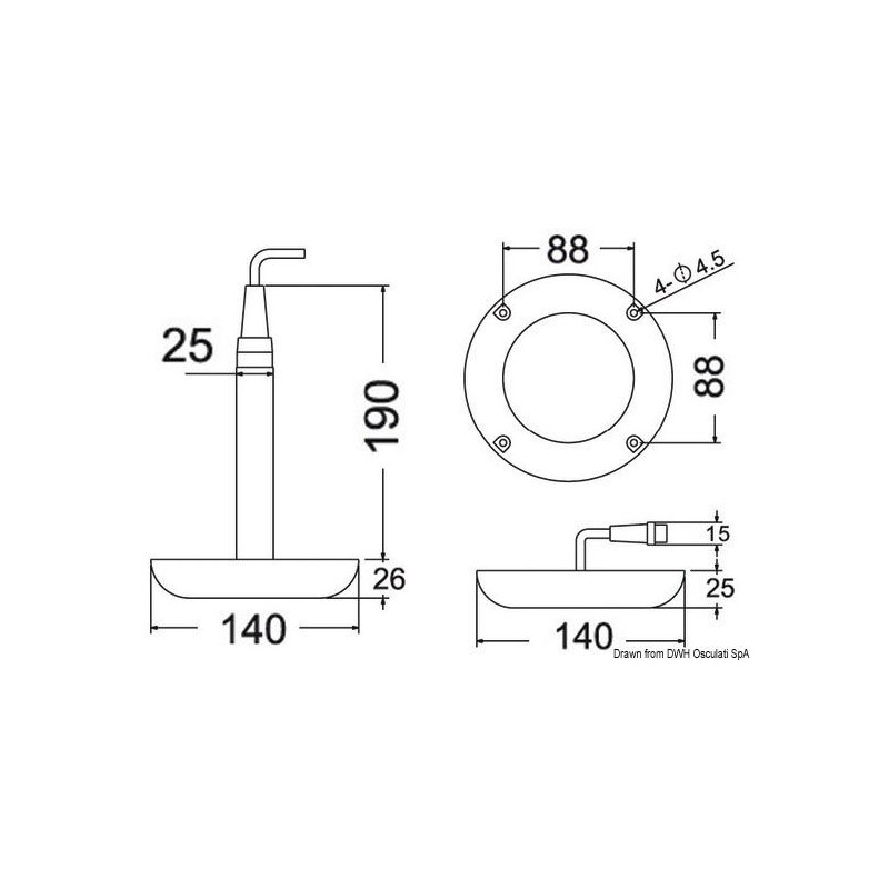 Projecteur sous-marin LED