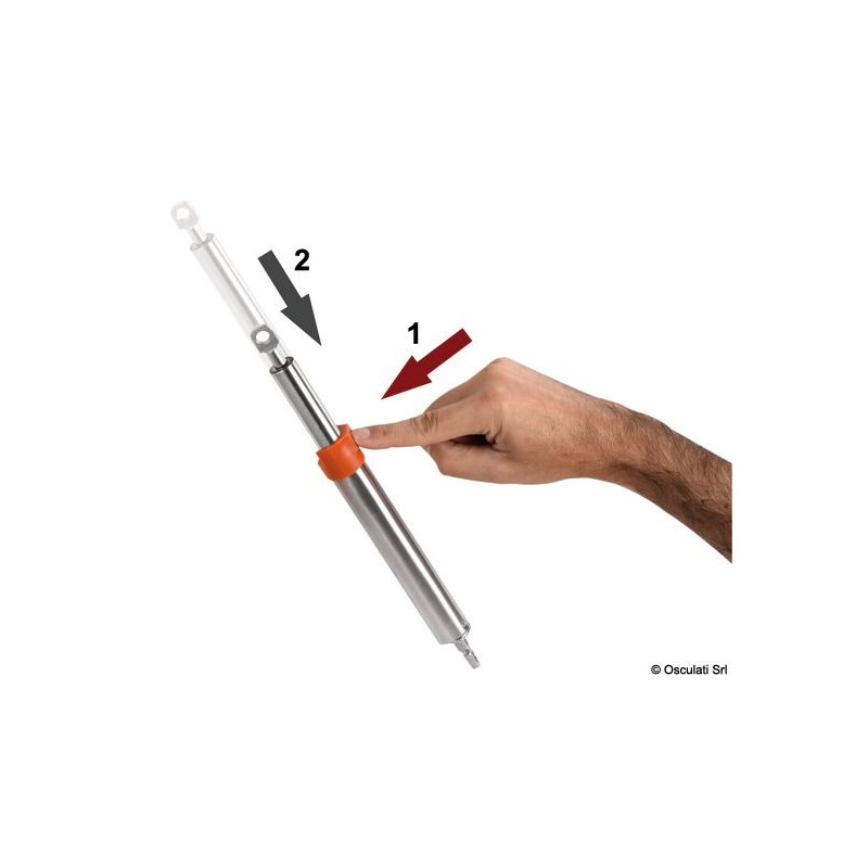 Sécurité pour ressorts à gaz