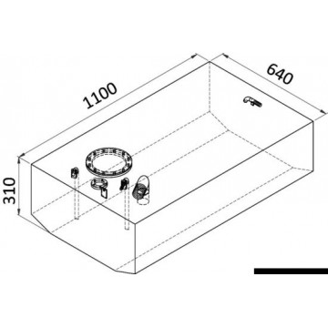 Réservoir carburant en aluminium