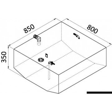 Réservoir essence en aluminium 98 litres - 52.080.21