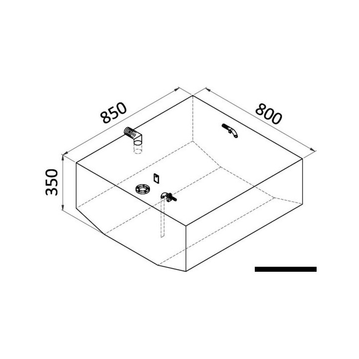 Réservoir carburant en aluminium