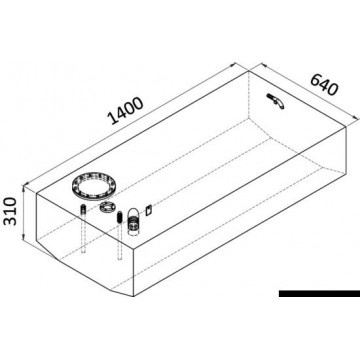 Réservoir carburant en aluminium