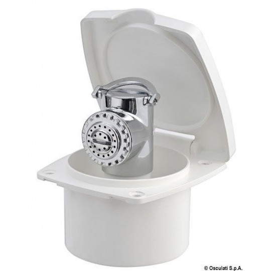 Coffret Douche Pont Osculati New Edge - Douchette Tiger INOX, Tuyau 4m