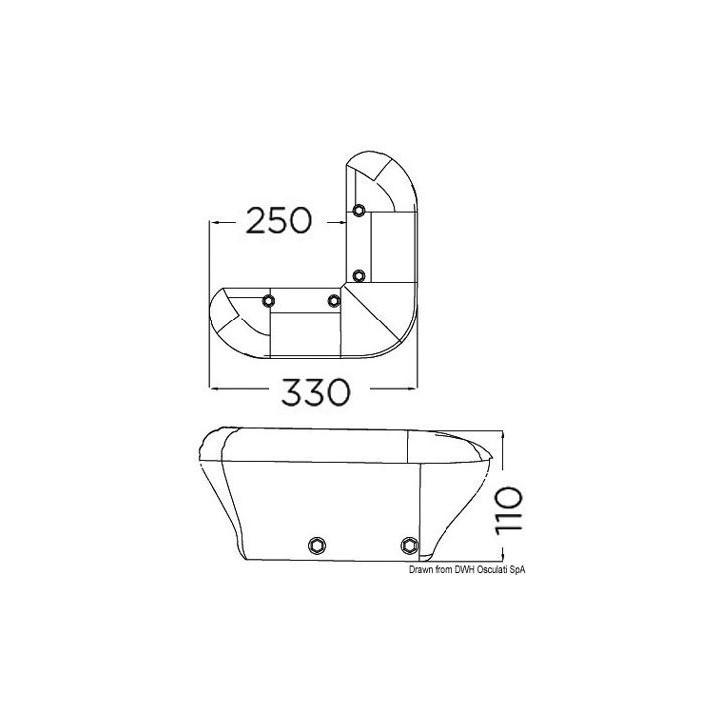Défense ponton en souple EVA