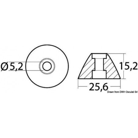 Anodes pour hélices proue/poupe