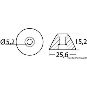 Anodes pour hélices proue/poupe