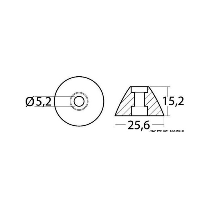 Anodes pour hélices proue/poupe