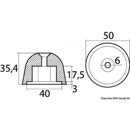 Anodes pour hélices proue/poupe