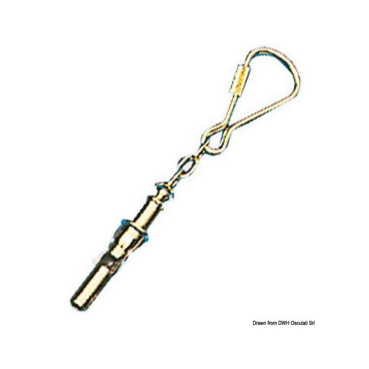 Porte-clés objets marins en laiton