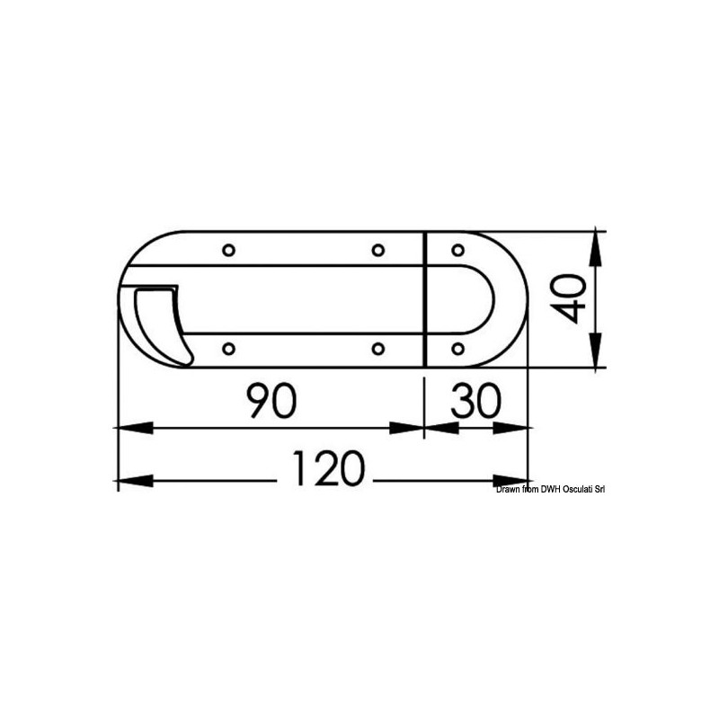 Bloque-porte laiton chromé