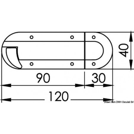 Bloque-porte laiton chromé