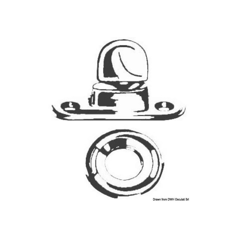 Lot de 4 fixations pour capote 