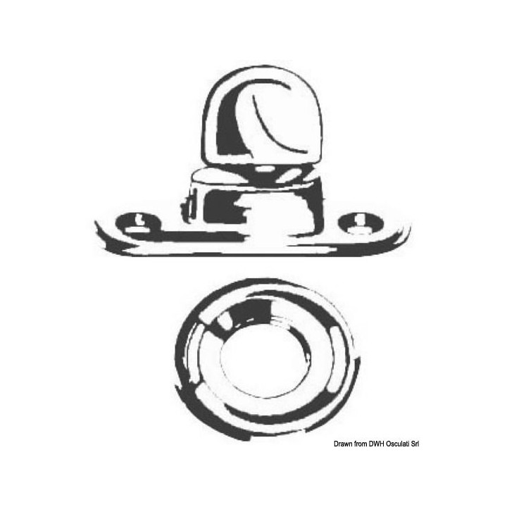 Lot de 4 fixations pour capote 