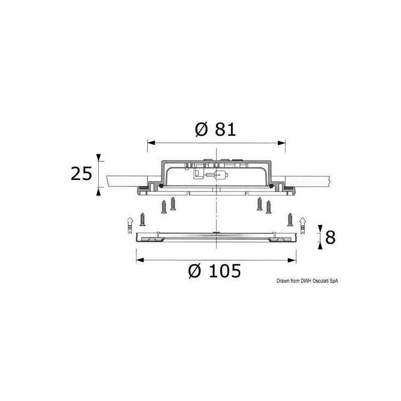 Plafonnier étanche pour extérieur 