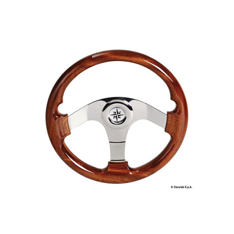 Volant acajou 3 branches