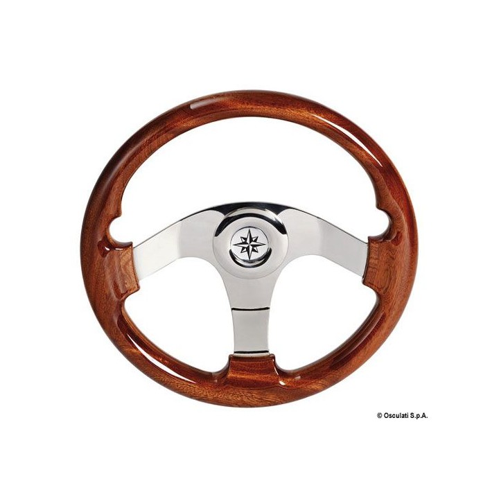 Volant acajou 3 branches