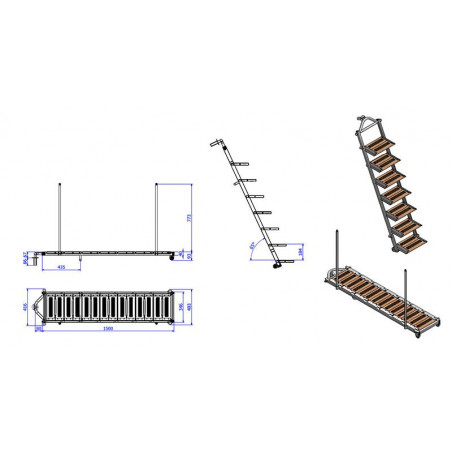 Passerelle - Echelle 