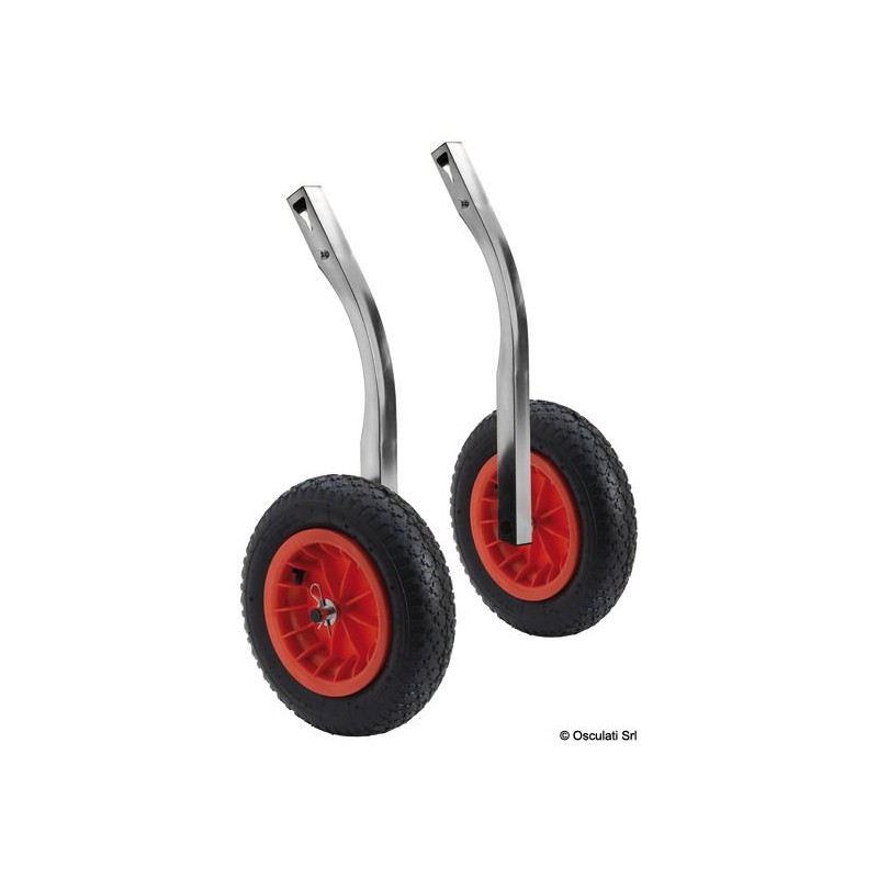 Roues de halage rabattables