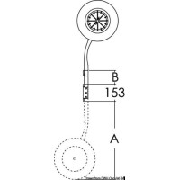 Roues De Mise à L'Eau Rabattables Pour Annexe Ou Bateau Gonflable – Acier Inox, Roues Gonflables PU Ø220 Mm, Charge 120 Kg (Forme I Light)
