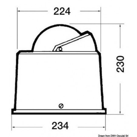 Compas Riviera 6" avec habitacle