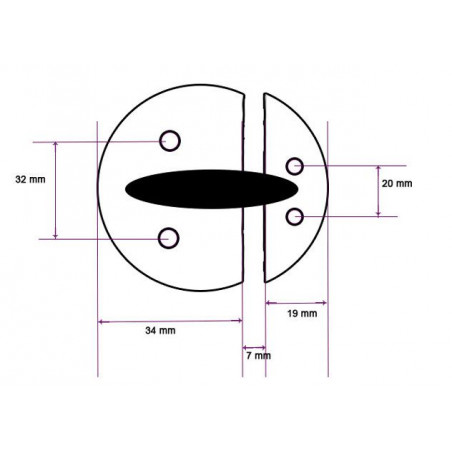 Ferme-porte inox nylon