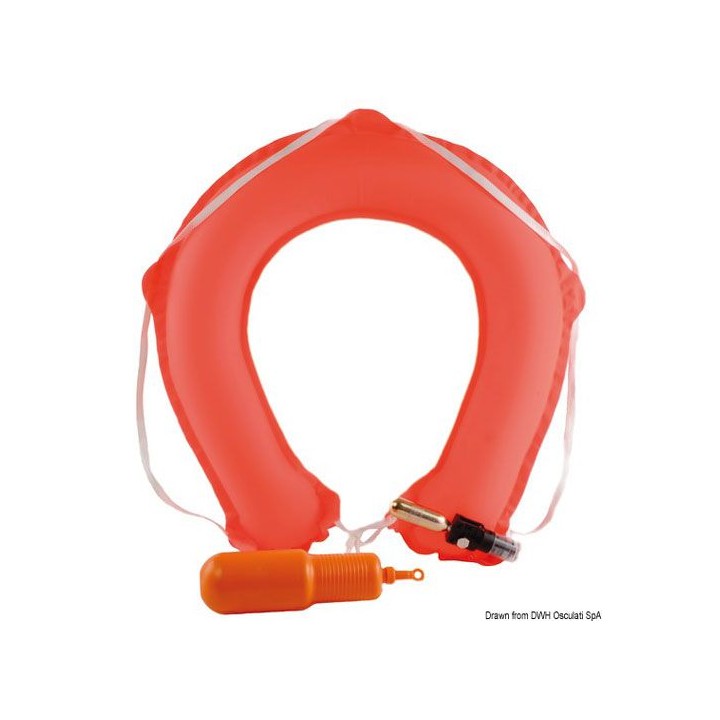 Bouée Auto-gonflable fer à cheval 