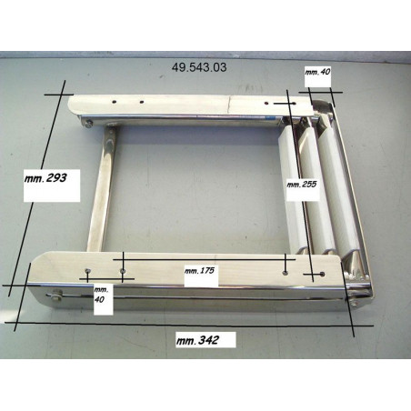 Echelle inox escamotable 