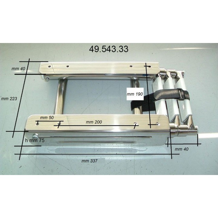 Echelle inox escamotable 