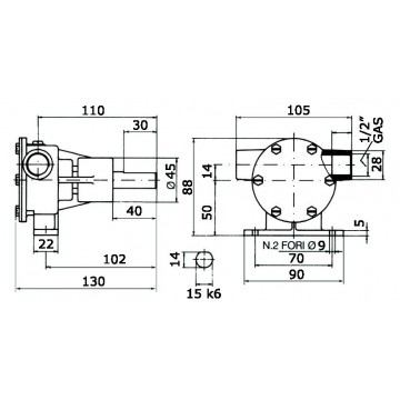 Pompe refroidissement PM16  NAUCO