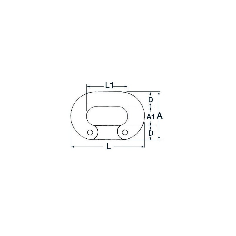 Maillon à river inox 