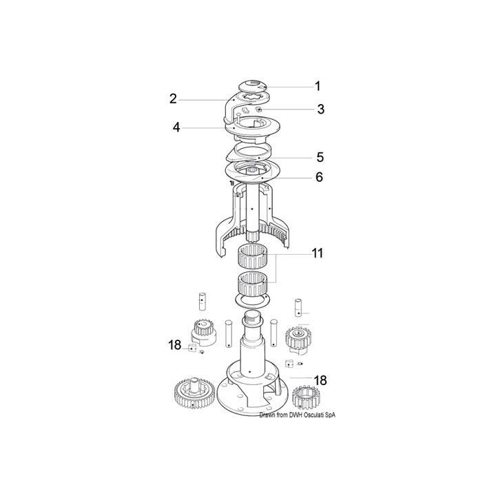 Pièces de rechange pour winch