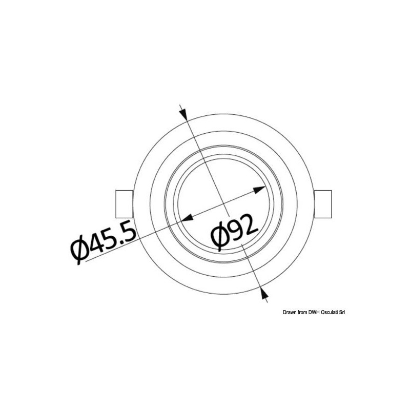 Plafonnier LED intégrable et orientable
