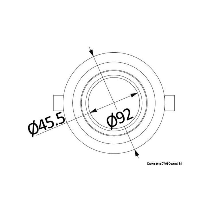 Plafonnier LED intégrable et orientable
