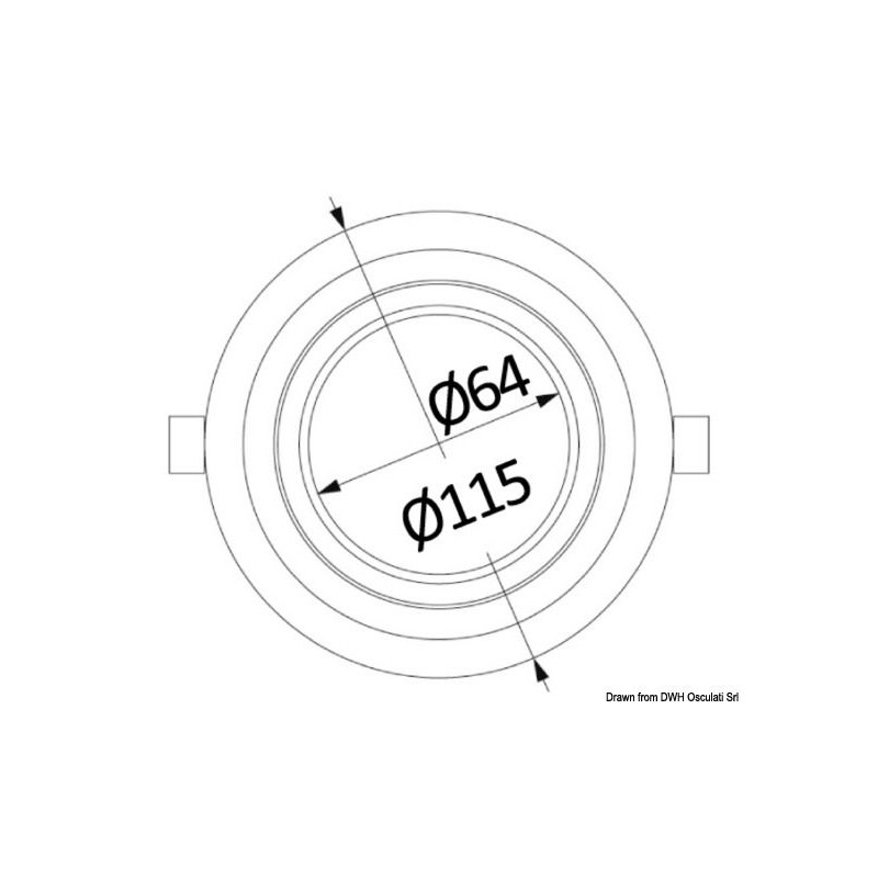 Plafonnier LED intégrable et orientable