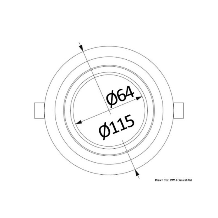 Plafonnier LED intégrable et orientable