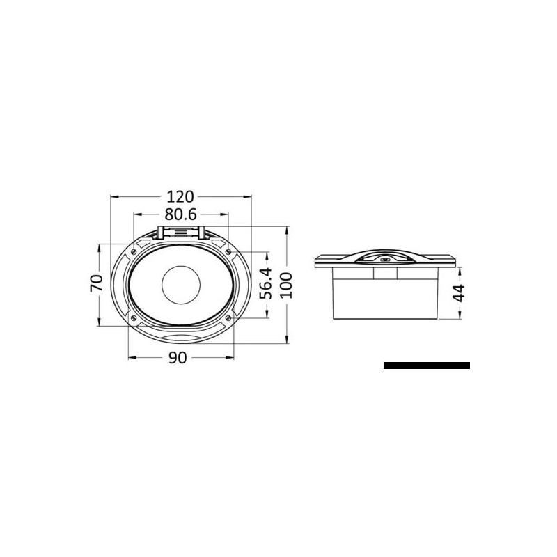 Boîtier douchette de pont Nuvola