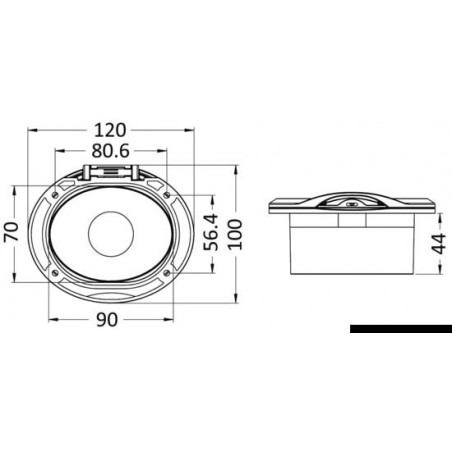 Boîtier douchette de pont Nuvola