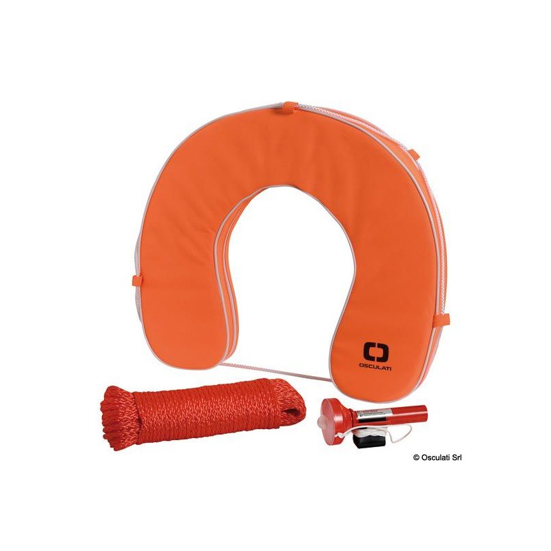 Bouée fer-de-cheval + accessoires