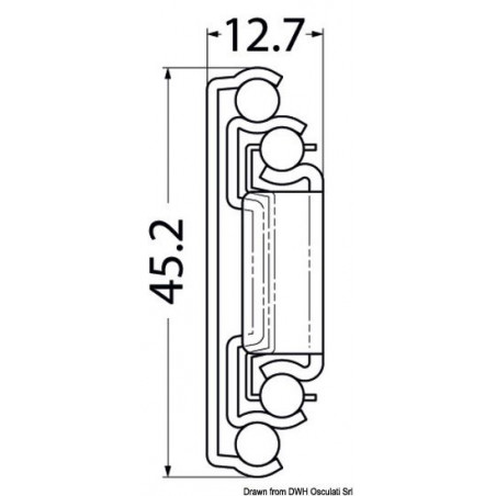 Guide Soft-close pour tiroirs