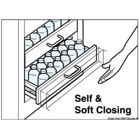 Guide Soft-close pour tiroirs