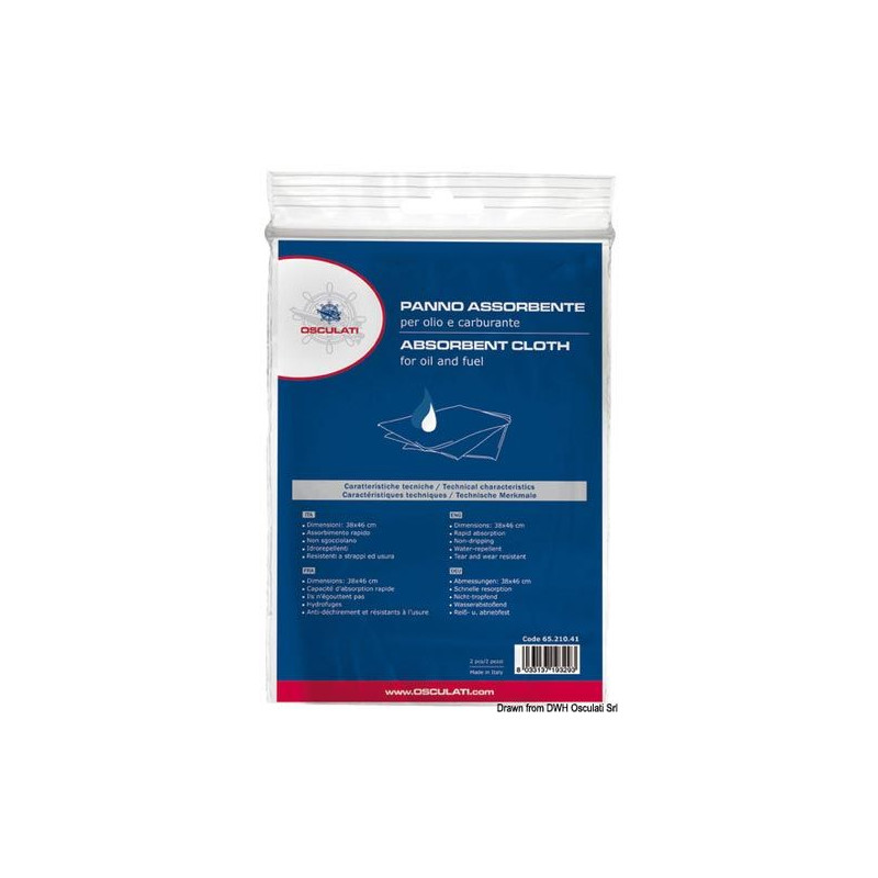 Serviettes absorbantes hydrophobes