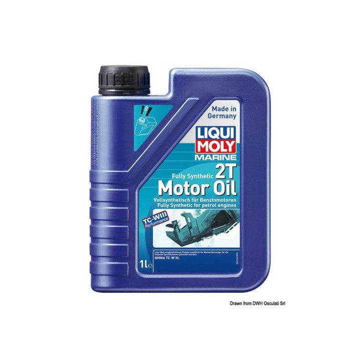 Huile moteur marine 2T 100% synthétique