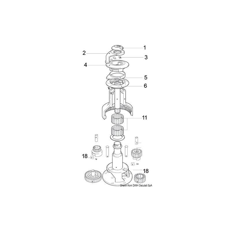 Pièces pour winch Lewmar Evo