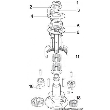 Pièces pour winch Lewmar Evo